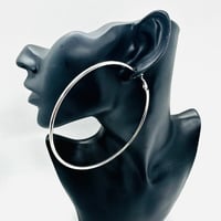 在庫処分SALE　シルバー　フープ　ピアス　ヒップホップ　90年代　90’s hiphop Bling Bling