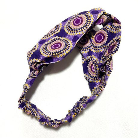 アフリカンプリント　アフリカ布　パーニュ　キテンゲ　クロス　ヘアバンド　African print Head wrap