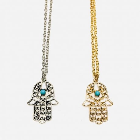ハムサ　ファティマの手　エスニック　ボヘミアン　ネックレス　Hamusa Ethnic Bohemian
