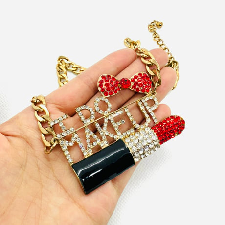 在庫処分SALE　ゴールド　チェーン　I DO MAKE UP　メイク　ネックレス　ヒップホップ　90年代　90’s hiphop Bling Bling