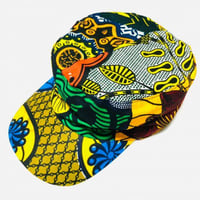 アフリカンプリント　ミリタリーキャップ　パーニュ　キテンゲ　キャップ　ハット　帽子　African print cap