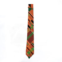アフリカンプリント　ケンテ　ネクタイ　パーニュ　キテンゲ　African print Kente tie