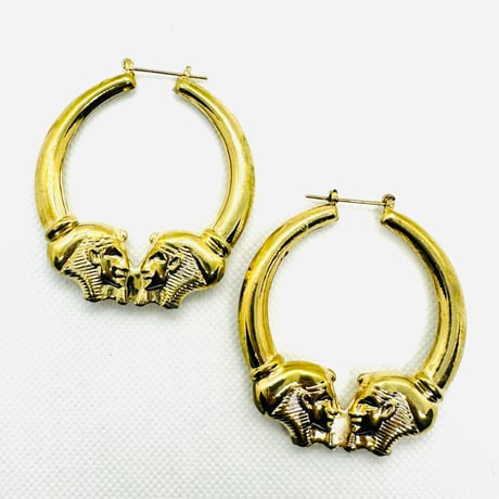 在庫処分SALE　エジプト　ゴールド　ピアス　ヒップホップ　90年代　90’s hiphop Bling Bling