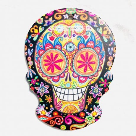 カラベラ　メキシカンスカル　カラベラプリント　ウォールデコレーション　壁掛け　Ethnic Bohemian Interior