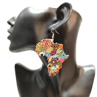 アフリカ　アフリカン　アフリカ大陸　ピアス　Africa　African map