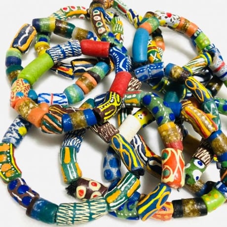 ガーナ　トレードビーズ　ブレスレット　Trade Beads Ghana Bracelet