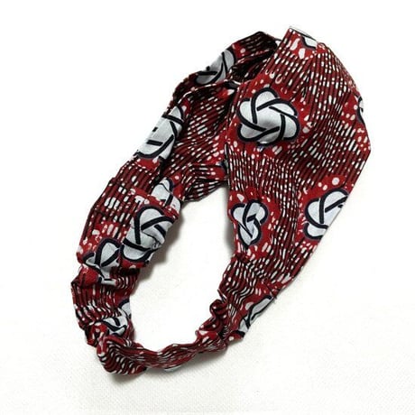 アフリカンプリント　アフリカ布　パーニュ　キテンゲ　クロス　ヘアバンド　African print Head wrap