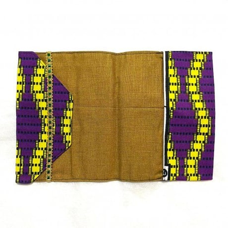 アフリカンプリント　ハンドメイド　ブックカバー　文庫サイズ　小説サイズ　150×106mm　アフリカ布　African print handmade