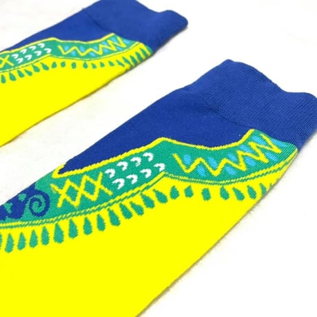 アフリカンプリント　ダシキ柄　靴下　ソックス　African print socks