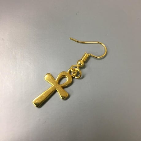 アフリカ　エジプト　Egypt　アンク　Ankh　シルバー　ゴールド　ミニ　ピアス