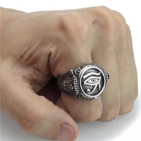 アフリカ　エジプト　Egypt　ホルス　ホルスの目　Horus　シルバー　リング　ring