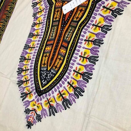 薄手素材　Natural　ユニセックス　男女兼用　ダシキ　Dashiki　半袖シャツ　アフリカンプリント　民族衣装　 ヒッピー　hiphop