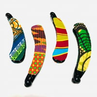 アフリカンプリント　アフリカ布　パーニュ　キテンゲ　ハンドメイド　バナナクリップ　African print