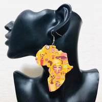 アフリカ　アフリカン　アフリカ大陸　ピアス　Africa　African map