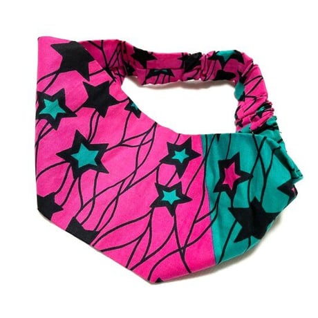 アフリカンプリント　アフリカ布　パーニュ　キテンゲ　ヘアバンド　African print Head wrap