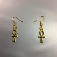アフリカ　エジプト　Egypt　アンク　Ankh　ゴールド　ミニ　ピアス