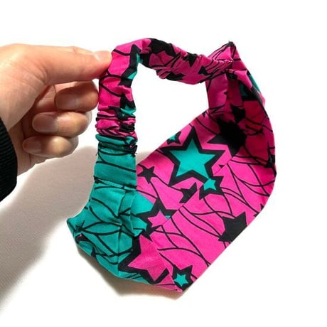 アフリカンプリント　アフリカ布　パーニュ　キテンゲ　ヘアバンド　African print Head wrap