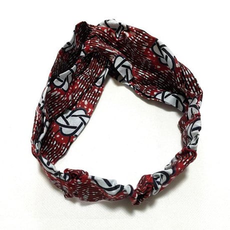 アフリカンプリント　アフリカ布　パーニュ　キテンゲ　クロス　ヘアバンド　African print Head wrap
