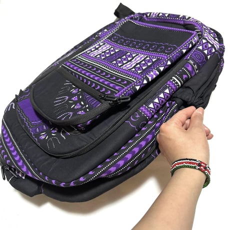 アフリカンプリント　リュック　バックパック　ダシキ　African Print Backpack Dashiki