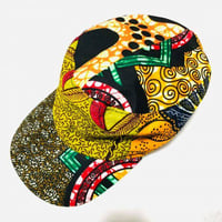 アフリカンプリント　ミリタリーキャップ　パーニュ　キテンゲ　キャップ　ハット　帽子　African print cap