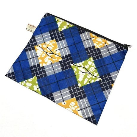 アフリカンプリント　アフリカ布　ハンドメイド　ポーチ　African print porch