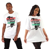 ブラックカルチャー　ブラックヒストリー　アフリカ大陸　Tシャツ　Black History Month Black Every Month T-Shirt
