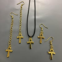 3点セット　エジプト　Egypt　アンク　Ankh　シルバー　ゴールド　ミニ　ネックレス