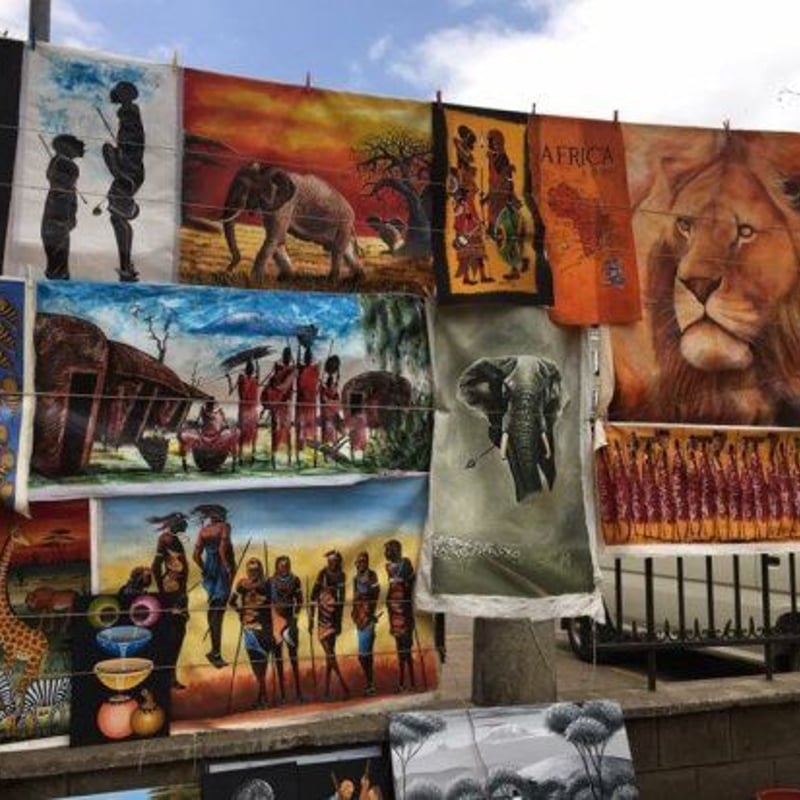 Made in Kenya アフリカ ケニア アート 絵画 絵 ポストカード Made in Kenya アフリカ ケニア アート 絵画 絵 ポストカード