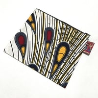 アフリカンプリント　アフリカ布　ハンドメイド　ポーチ　African print porch