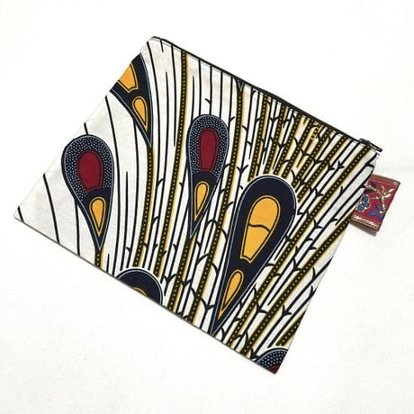 アフリカンプリント　アフリカ布　ハンドメイド　ポーチ　African print porch