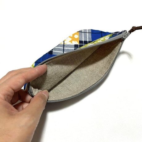 アフリカンプリント　アフリカ布　ハンドメイド　ポーチ　African print porch