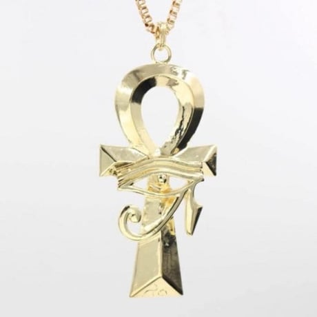 ビッグサイズ　アフリカ　エジプト　Egypt　アンク　Ankh　ゴールド　ネックレス　hiphop