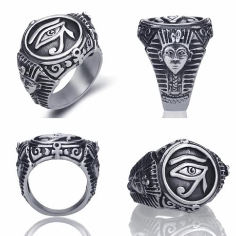アフリカ　エジプト　Egypt　ホルス　ホルスの目　Horus　シルバー　リング　ring