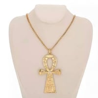 ビッグサイズ　アフリカ　エジプト　Egypt　アンク　Ankh　ゴールド　ネックレス　hiphop