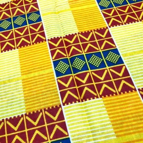 アフリカンプリント　ケンテ　アフリカ布　ヘッドラップ　ターバン　African print Head wrap kente