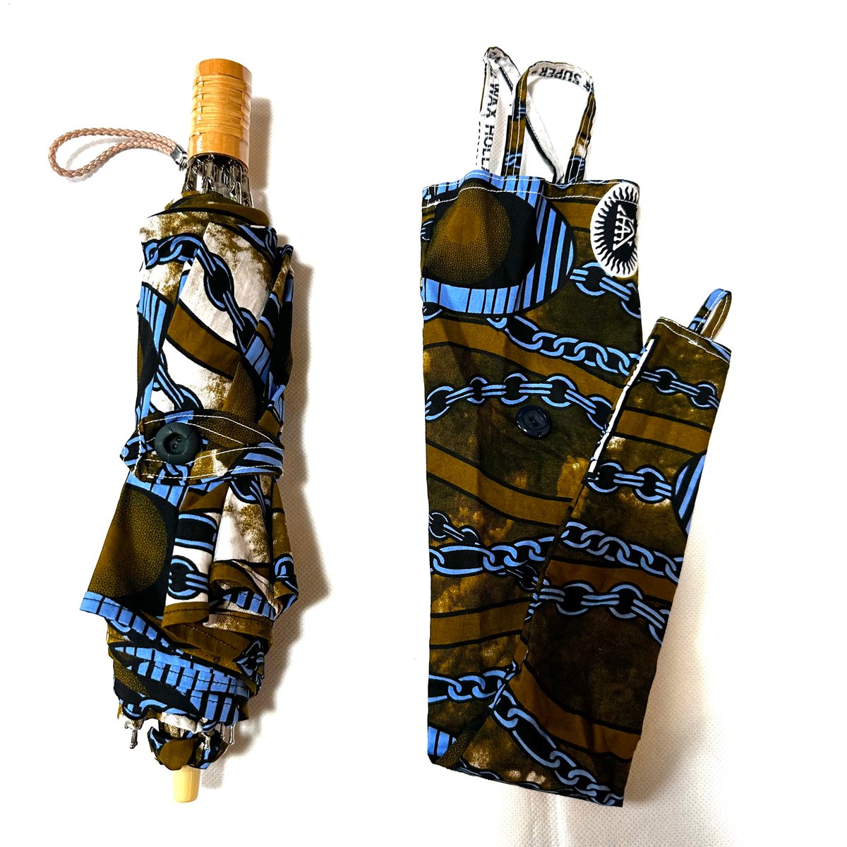 アフリカンプリント ハンドメイド 折りたたみ 日傘 アフリカ布 アフリカンプリント ハンドメイド 折りたたみ 日傘 アフリカ布