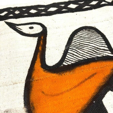 Made in Africa Cote d'Ivoire　手織り　アフリカ　コートジボワール　コロゴ　特大　ハンドメイド　アート　Ivory Coast Korhogo Painting