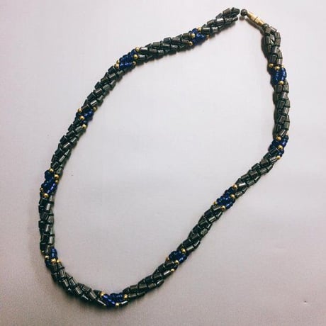 Made in Kenya　アフリカ　ケニア　ヘマタイト　天然石　パワーストーン　ハンドメイド　ネックレス