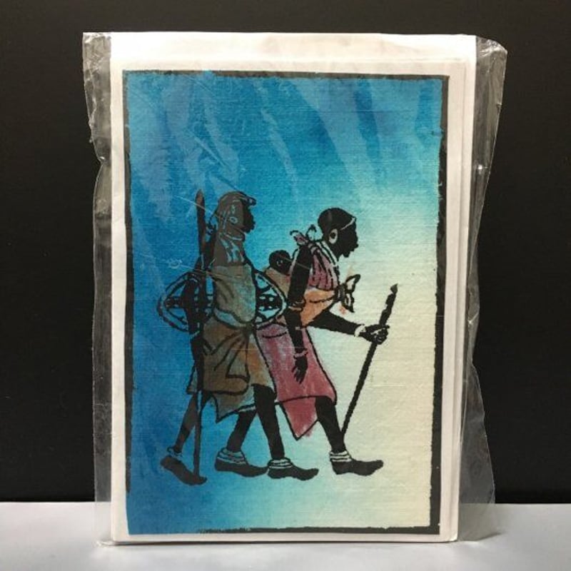 Made in Kenya アフリカ ケニア アート 絵画 絵 ポストカード