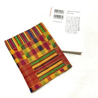 アフリカンプリント　ハンドメイド　ケンテ　ブックカバー　文庫サイズ　小説サイズ　150×106mm　アフリカ布　African print handmade Kente