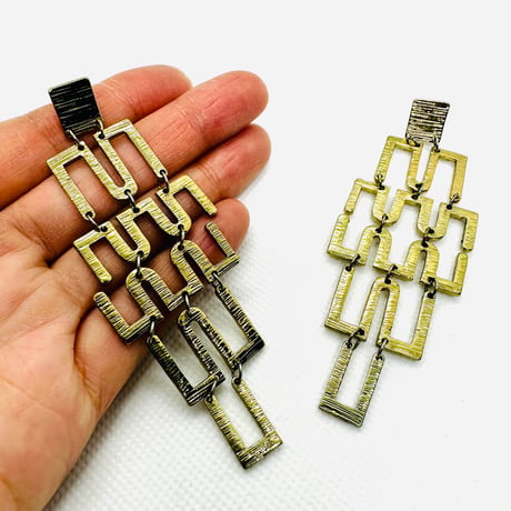 在庫処分SALE　ゴールド　ピアス　ヒップホップ　90年代　90’s hiphop Bling Bling