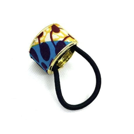 アフリカンプリント　リングゴム　ヘアゴム　パーニュ　キテンゲ　ハンドメイド　African print