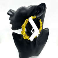 在庫処分SALE　ピストル　銃　シルバー×ゴールド　バンブーピアス　ピアス　ヒップホップ　90年代　90’s hiphop Bling Bling