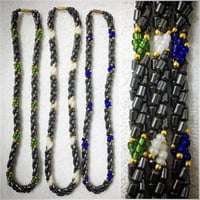 Made in Kenya　アフリカ　ケニア　ヘマタイト　天然石　パワーストーン　ハンドメイド　ネックレス