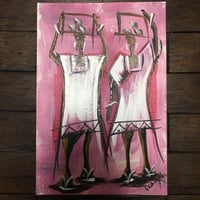 Art of Africa　ポストカード　アート　アフリカ　アフリカンアート　ガーナ　絵画　インテリア
