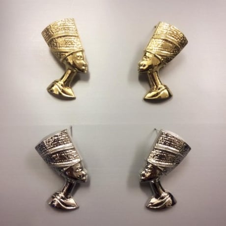 ネフェルティティ　アフリカ　エジプト　Egypt　古代女王　アクセサリー　ゴールド　ピアス