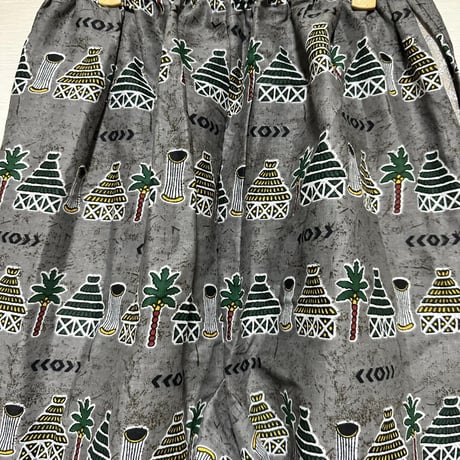 ユニセックス　アフリカンプリント　ワイド　パンツ　African print pants
