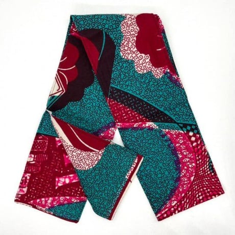 アフリカンプリント　アフリカ布　ヘッドラップ　ヘアラップ　African print Head wrap