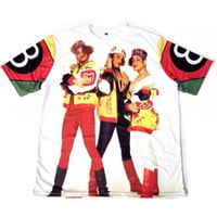 Old School 90 90's hiphop 3D アーティストプリント　半袖Tシャツ　Salt N Pepa
