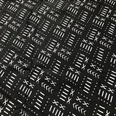 アフリカンプリント　ラップスカート　巻きスカート　紐結び　スカート　Africa Mud print skirt